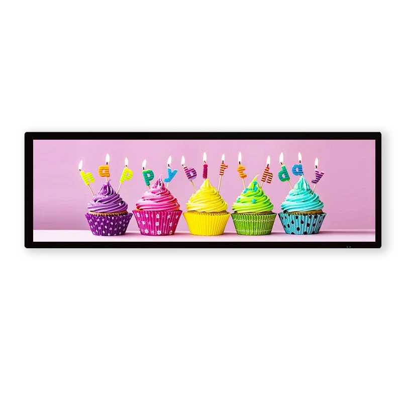 43,9 Pulgadas LCD Bar Display Doble Uñnaqa Pantalla luraña