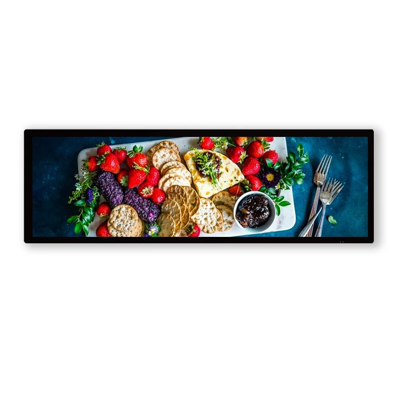 49,5 Pulgadas LCD Bar Display Doble Uñnaqa Pantalla luraña