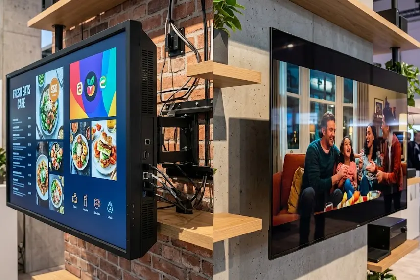 Comercial Display vs Consumer TV: Jach’a mayjt’awinaka, Chiqpach qullqinaka, ...